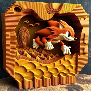 3D model Sonic the Hedgehog Knuckles game (STL)